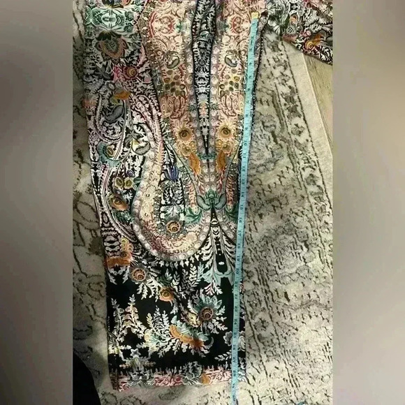 NWOT Molly bracken floral print pant - silky flowy style - very comfortable -  M - Picture 10 of 10
